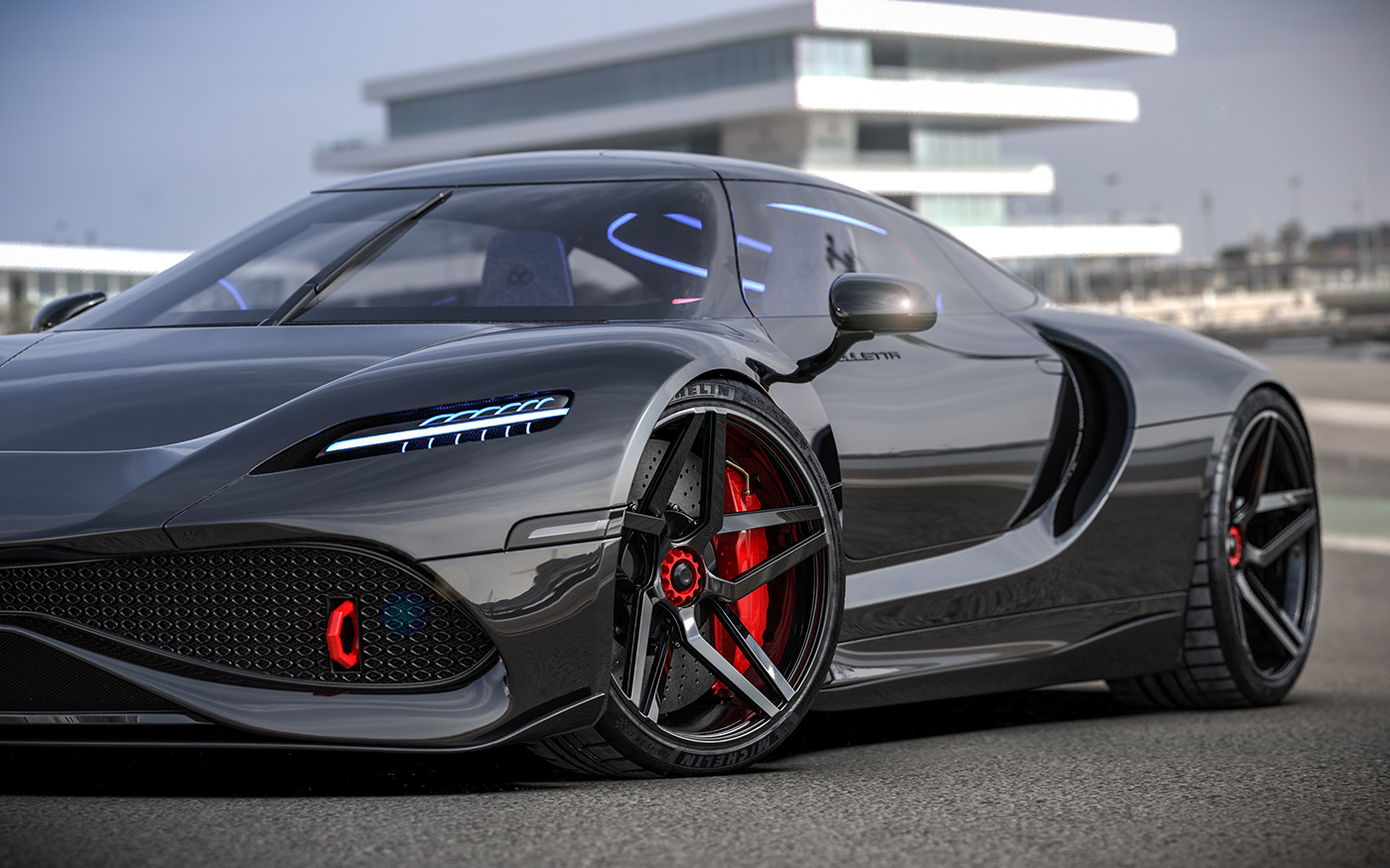 automobile，cgi，concept，Ferrari，Super run，