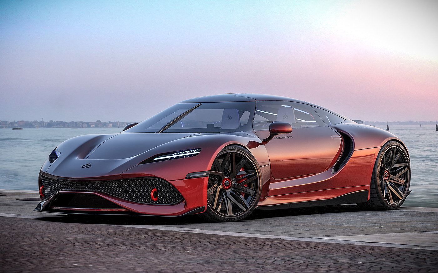 automobile，cgi，concept，Ferrari，Super run，