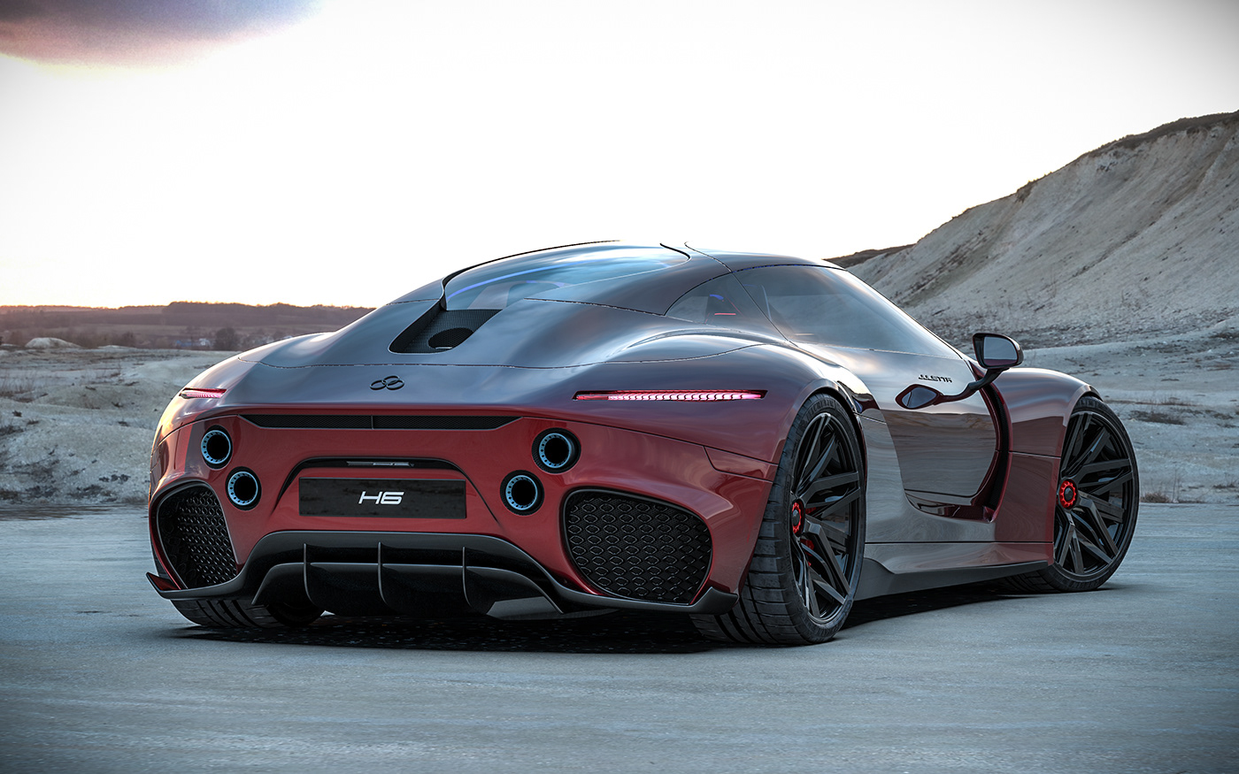 automobile，cgi，concept，Ferrari，Super run，