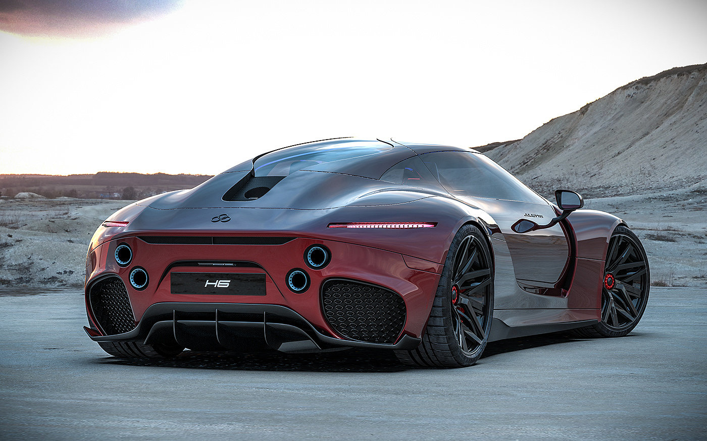 automobile，cgi，concept，Ferrari，Super run，