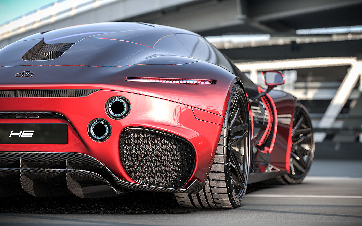 automobile，cgi，concept，Ferrari，Super run，