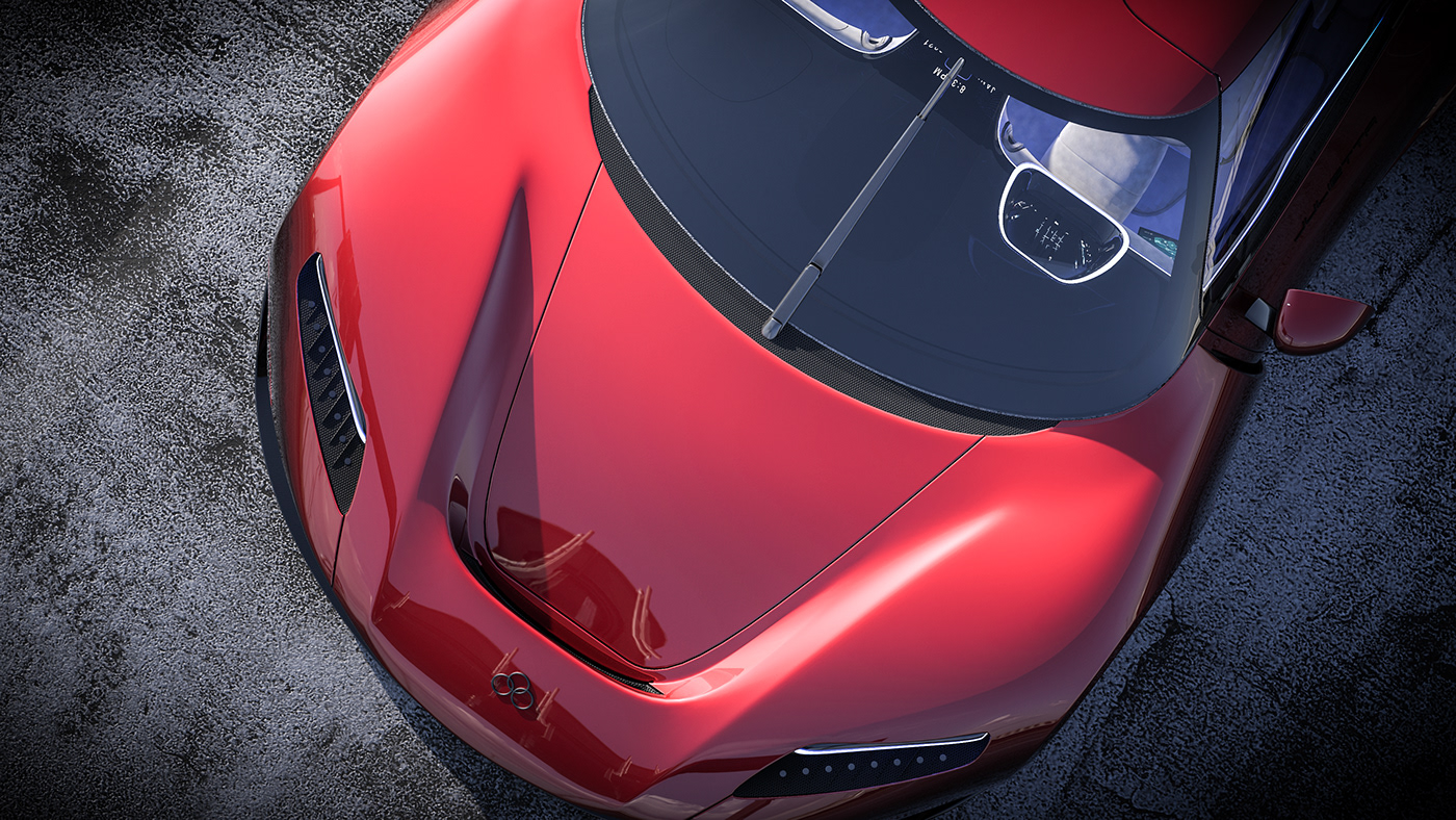 automobile，cgi，concept，Ferrari，Super run，