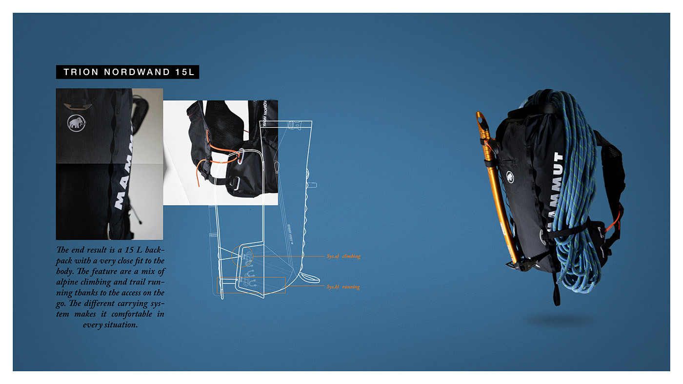 knapsack，skiing，climb，MAMMA Trion，Ispo Design Award，