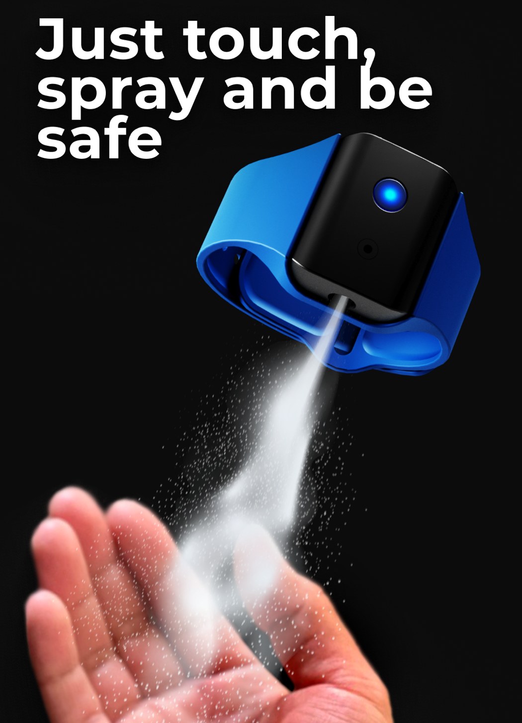 Wristbands，disinfectant，spray，Wearable ，