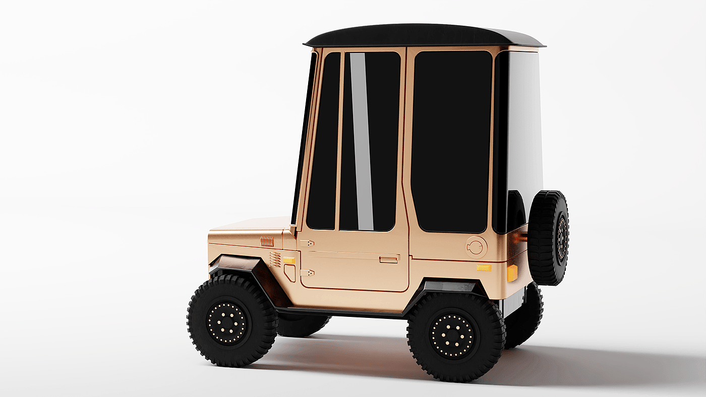 jeep，3D modeling，concept，lovely，