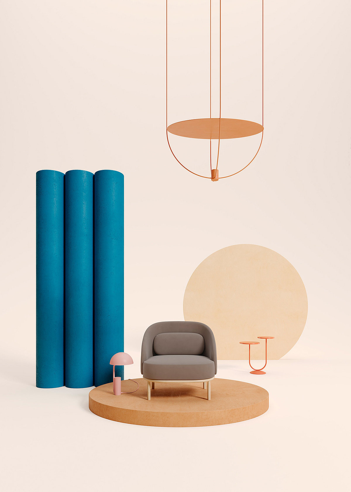 Set design，geometry，3D modeling，Render，furniture，