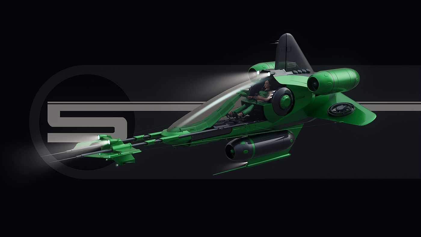 kitbashing，aircraft，concept，