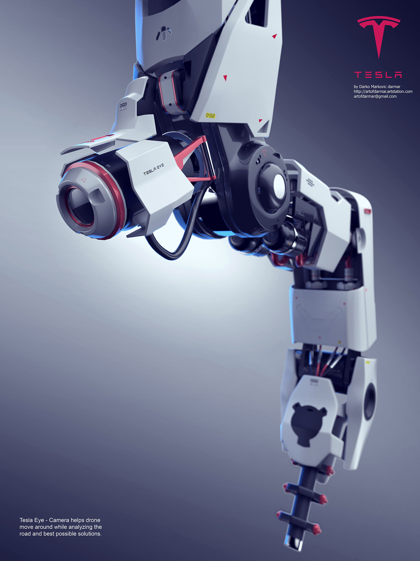 Tesla，UAV charging pile，UAV charging，conceptual design，