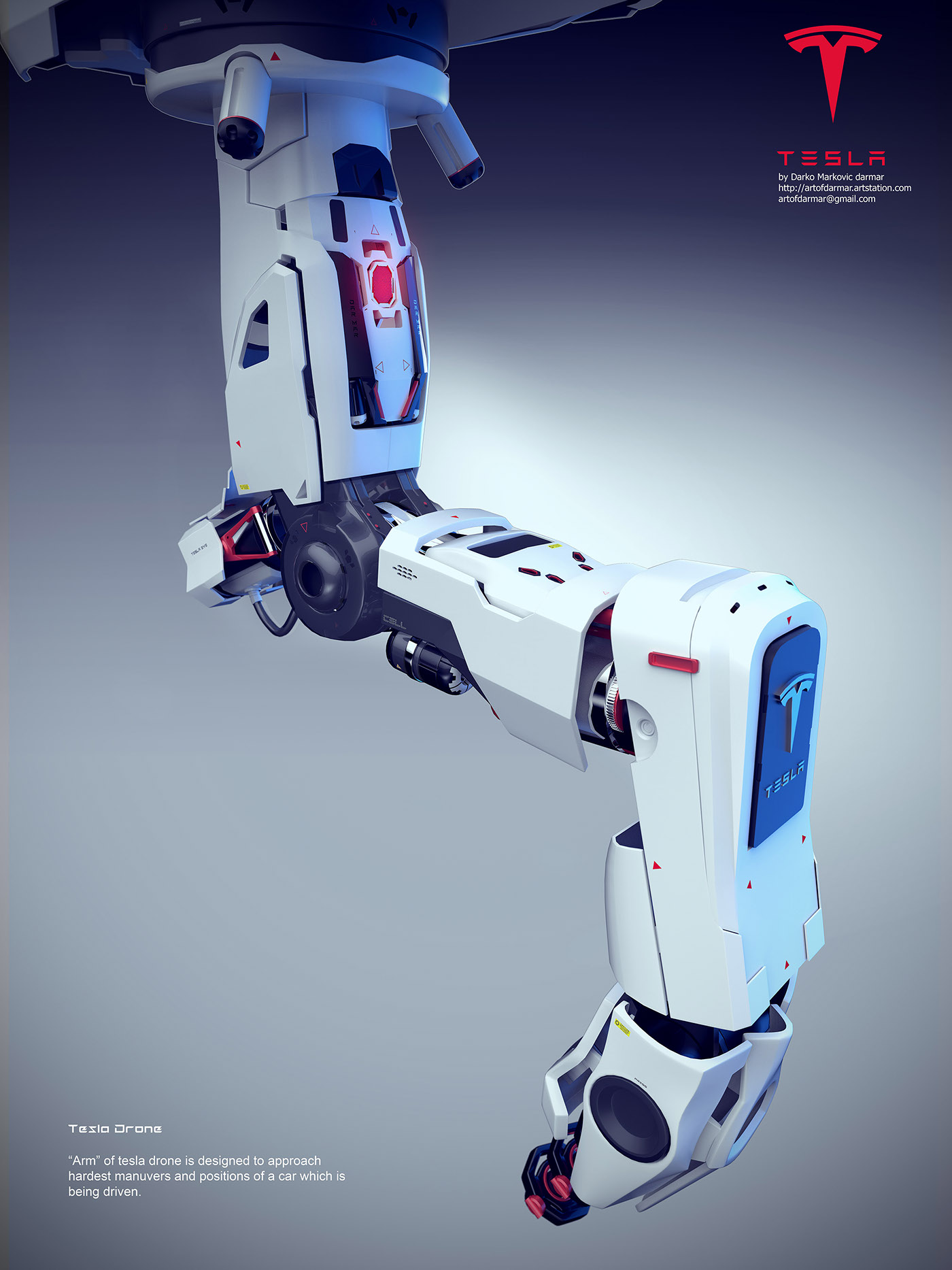 Tesla，UAV charging pile，UAV charging，conceptual design，