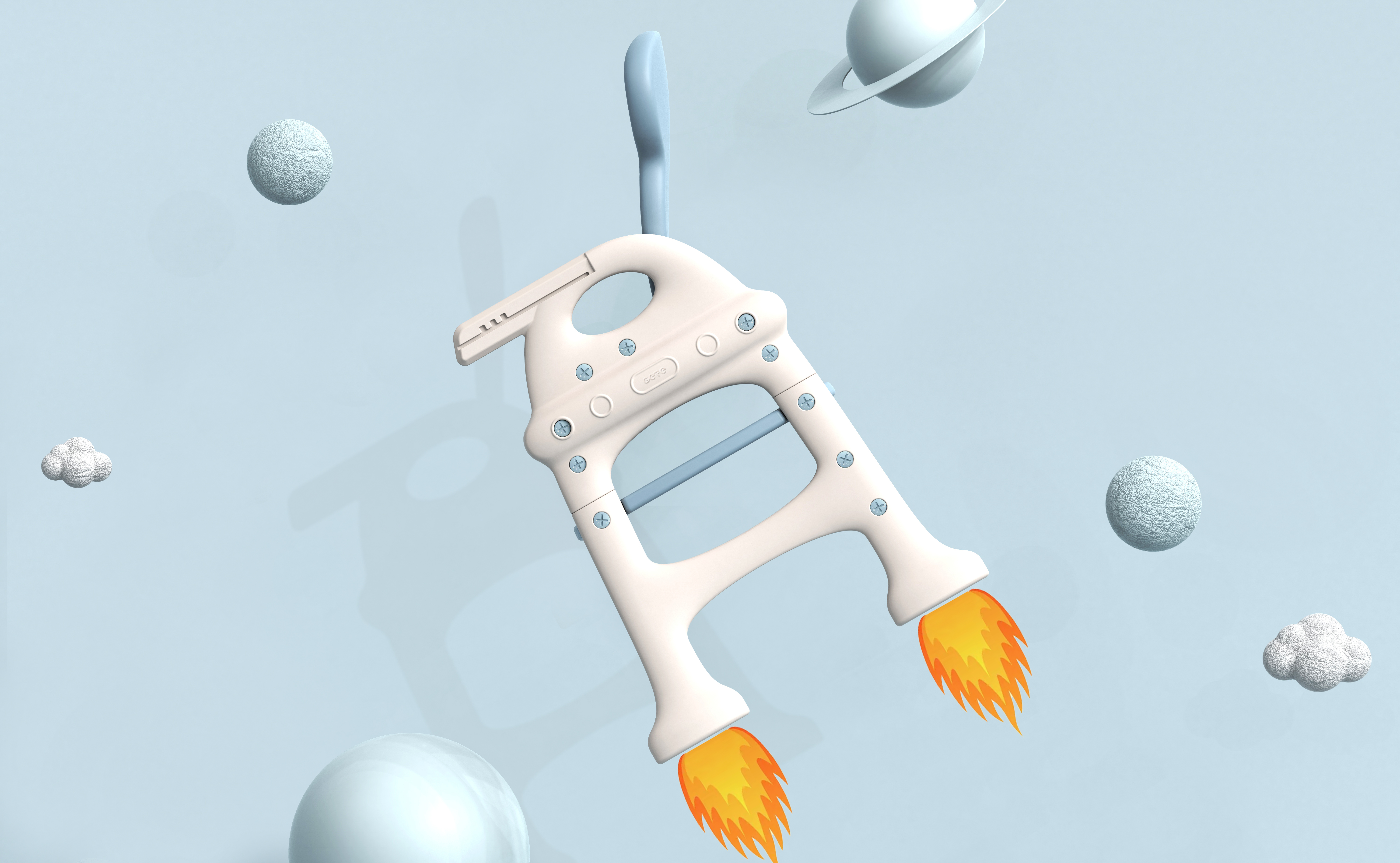 Multifunctional children's dining table chair，Baby dining chair，Eating and learning desk seat，Gree industrial design，Ningbo design company，