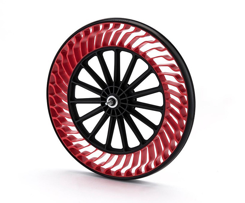 Bicycle，tyre，air-free，conceptual design，Cheer up，