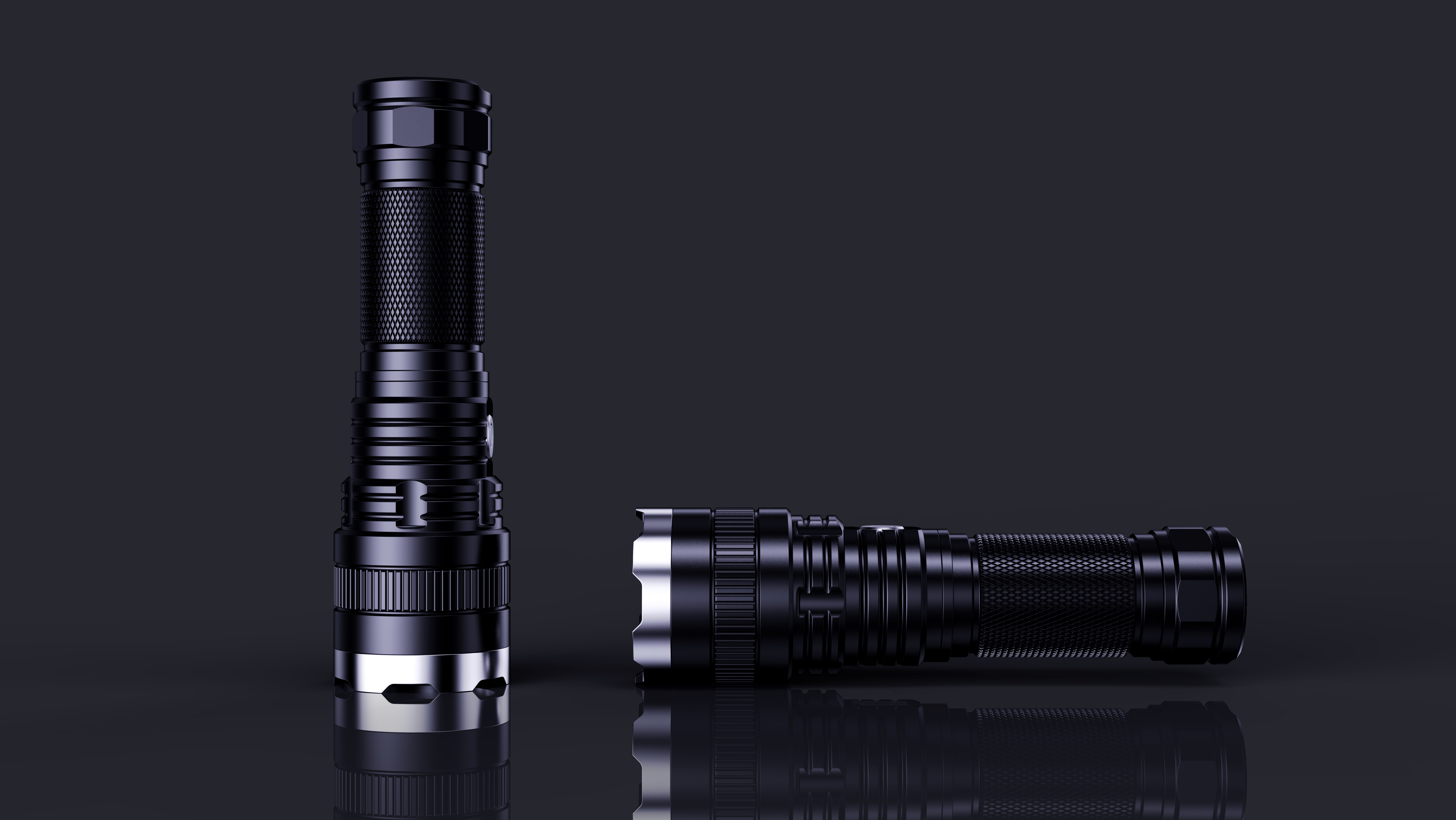 industrial design，Product appearance design，Flashlight design，Design of outdoor strong light flashlight，Structural design，