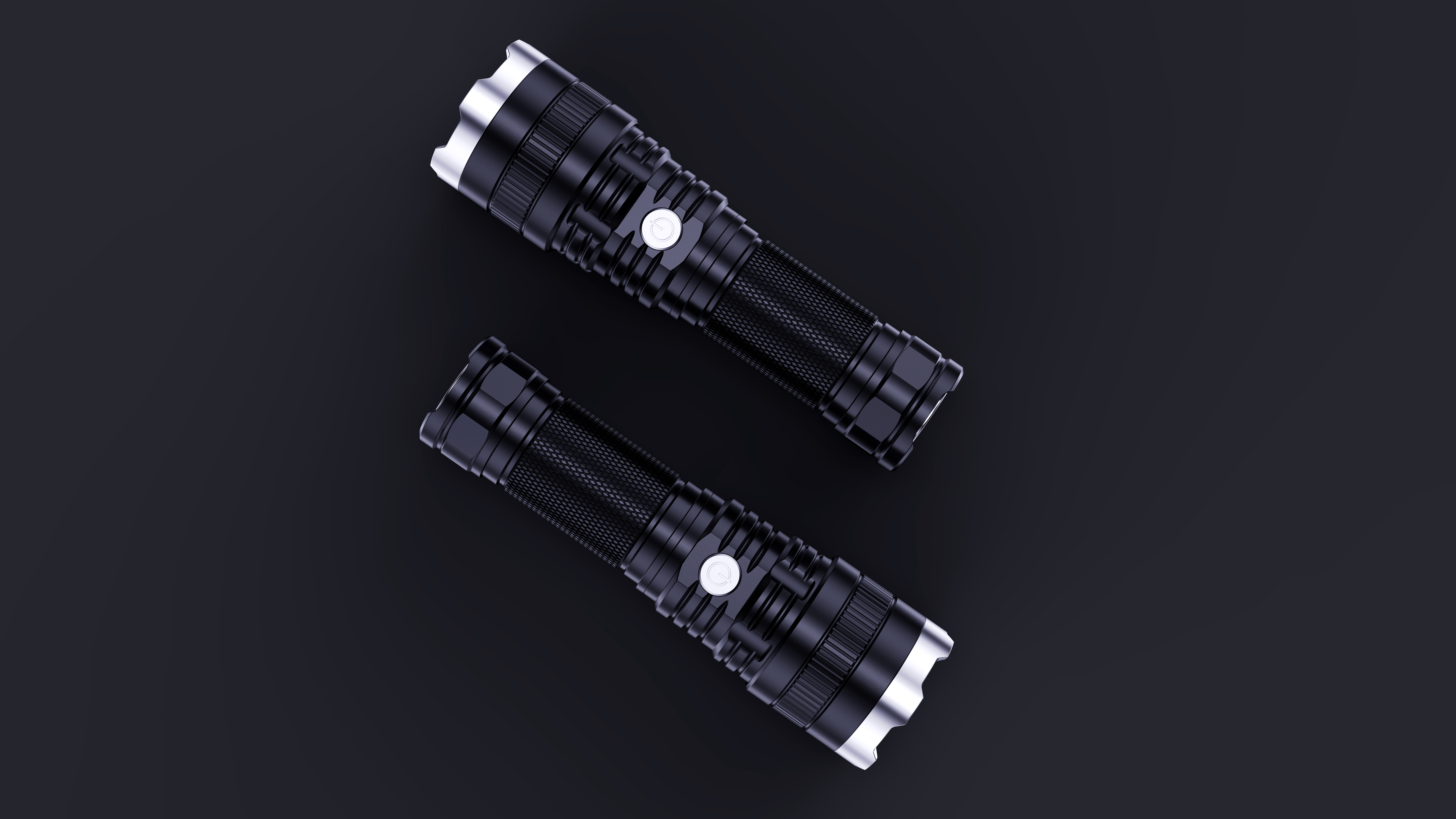 industrial design，Product appearance design，Flashlight design，Design of outdoor strong light flashlight，Structural design，