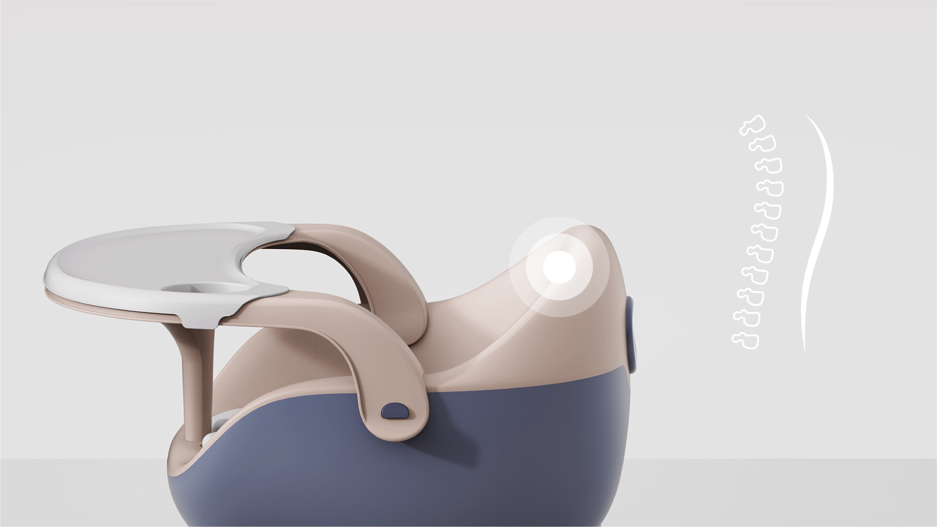 industrial design，Mingrui design，Child mother and baby，High chair ，