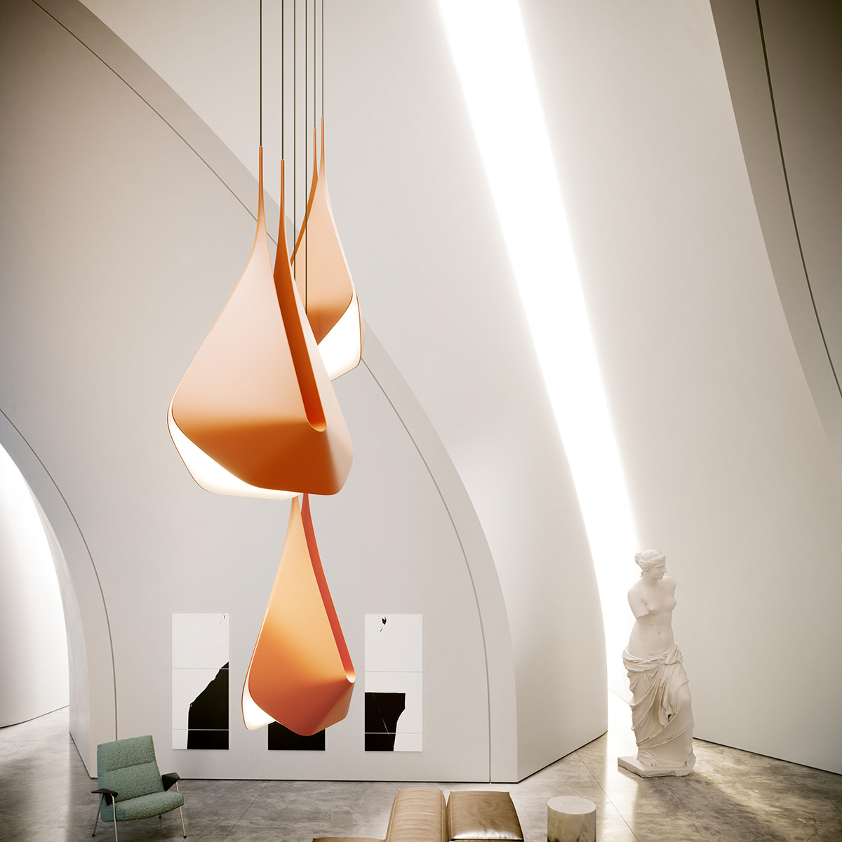 lamp，a chandelier，indoor，Simplicity，