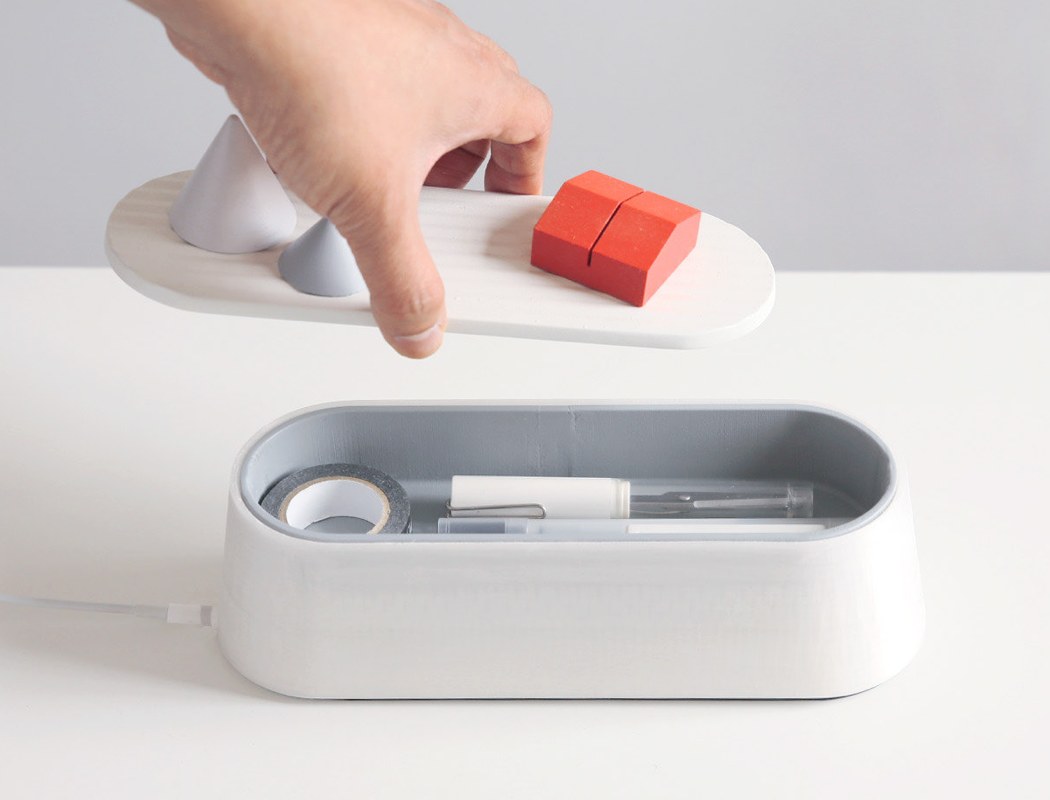 pencil-box，Charging base，Bracket，Business card holder，