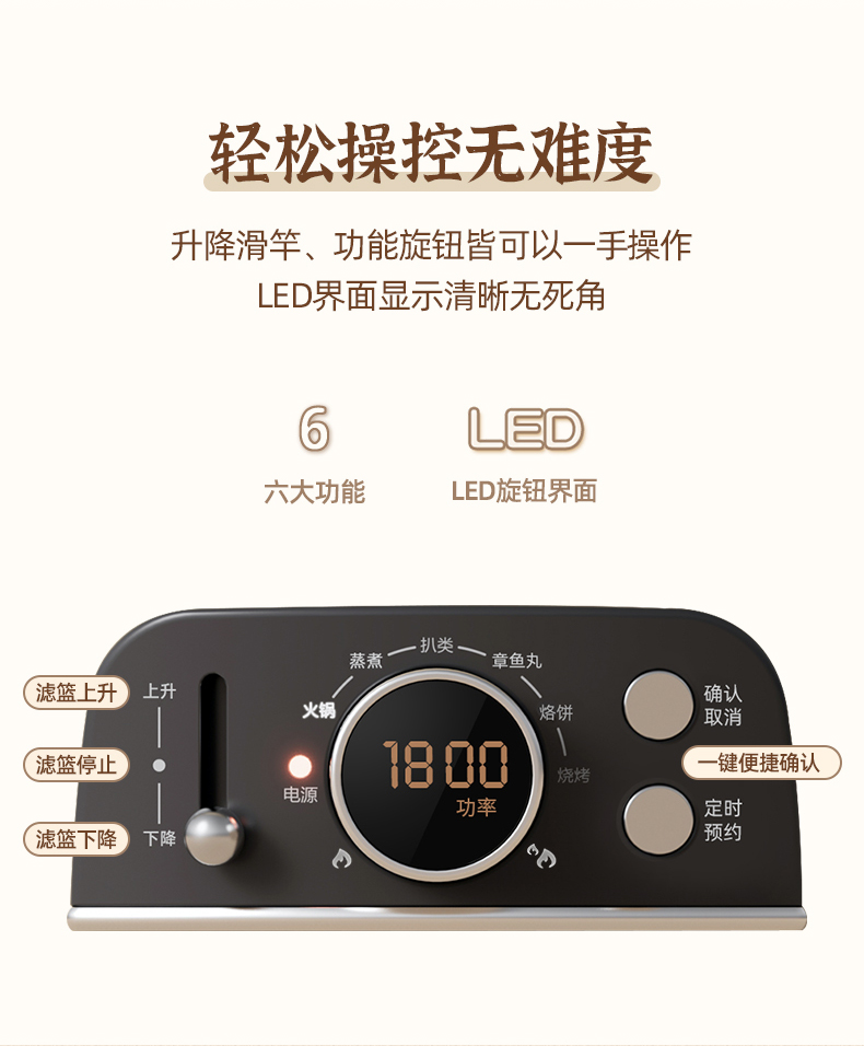 Multifunctional lifting hot pot ~ o è desi，