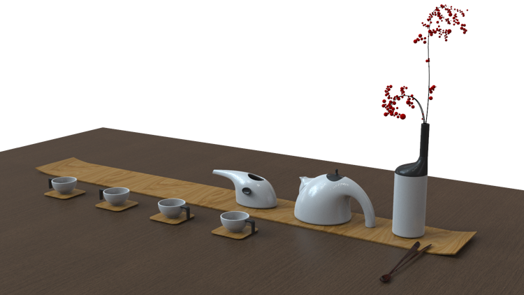 Tea set design，