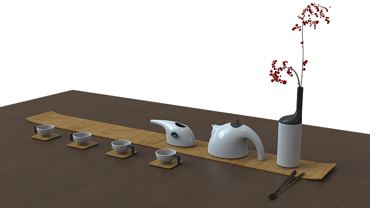 Tea set design，