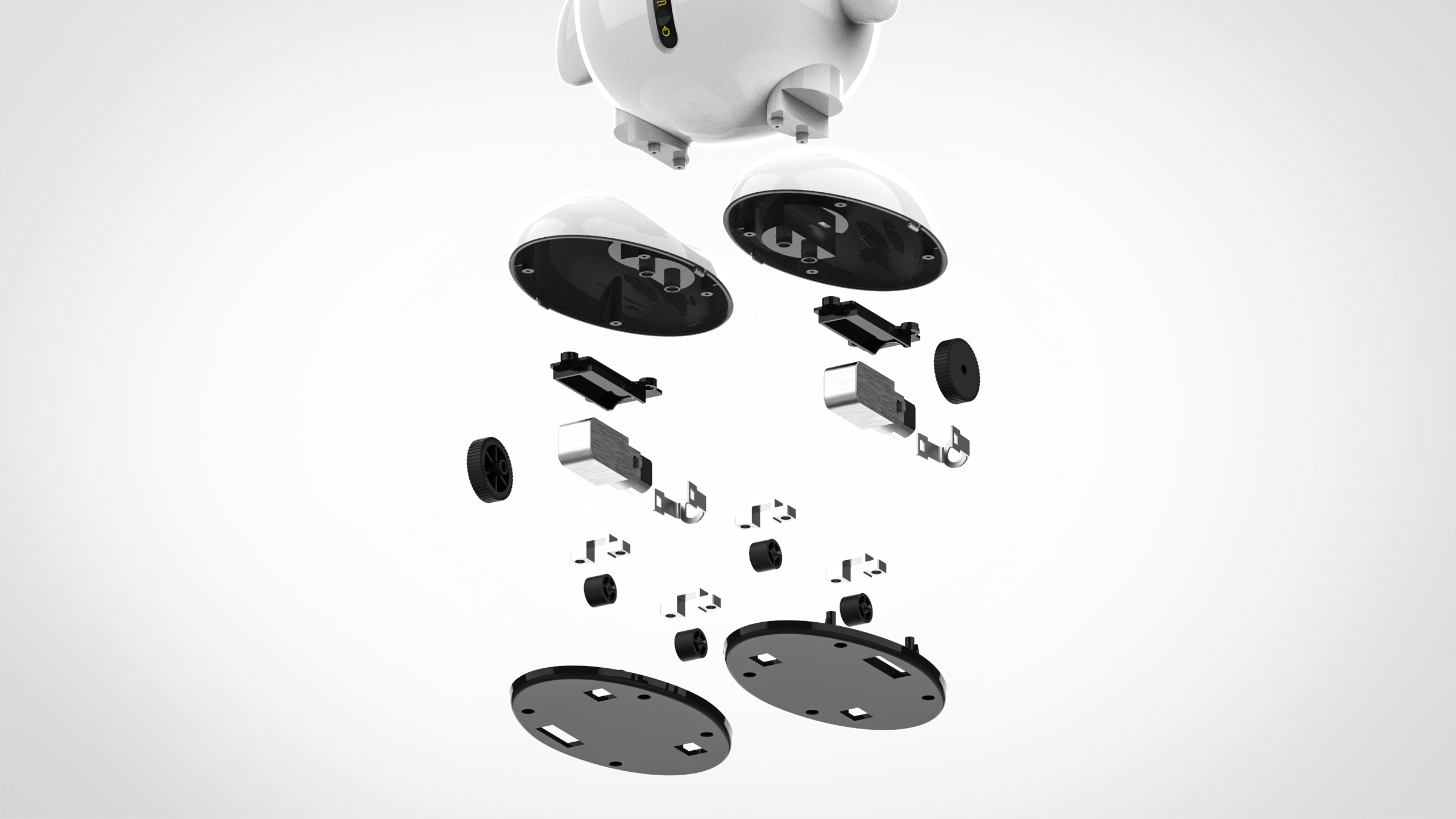 robot，Child robot，intelligent robot，Explosion diagram，