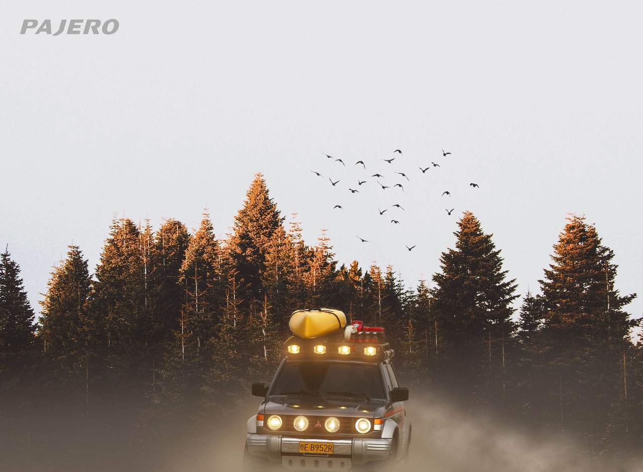 帕杰罗 山猫带你看风景模型车制作 普象网