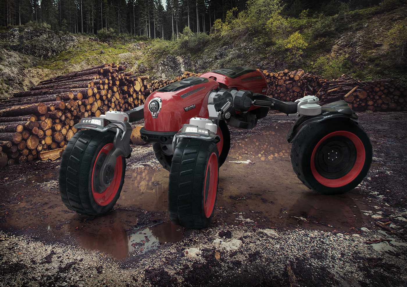 Velmet ，valtra，Woodland tools and equipment，conceptual design，Future tractor，