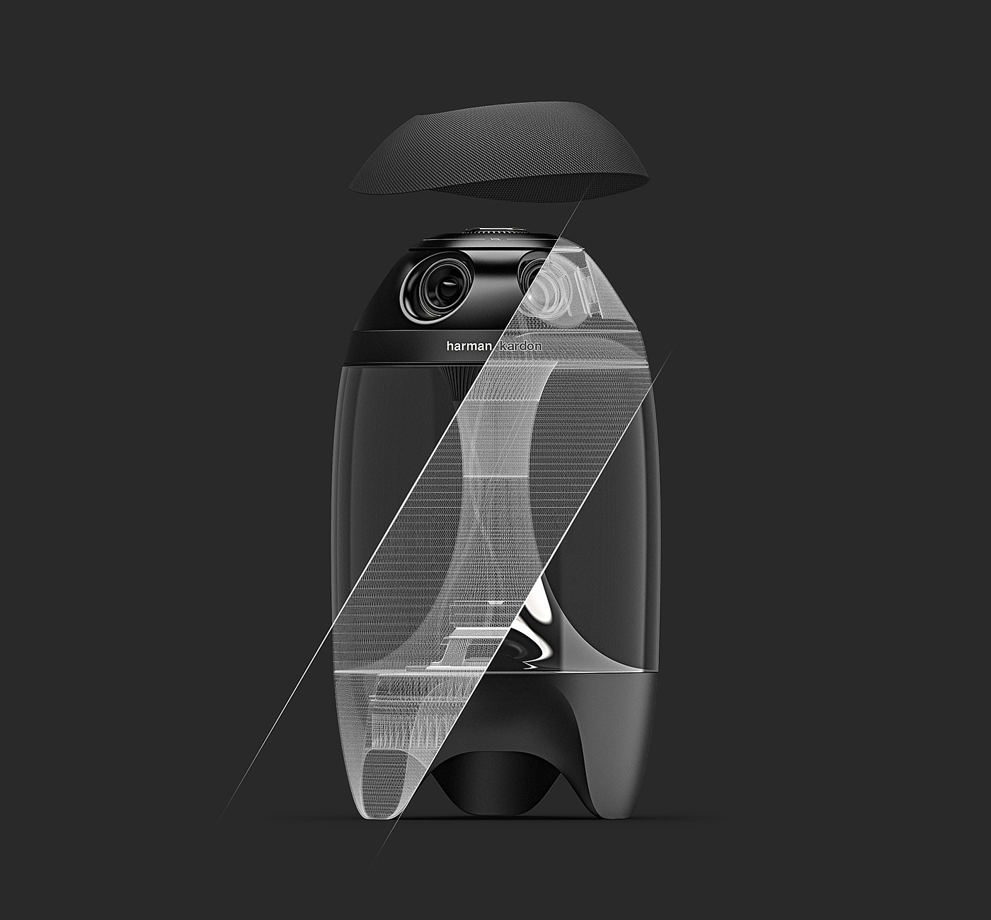 Wireless speaker，conceptual design，