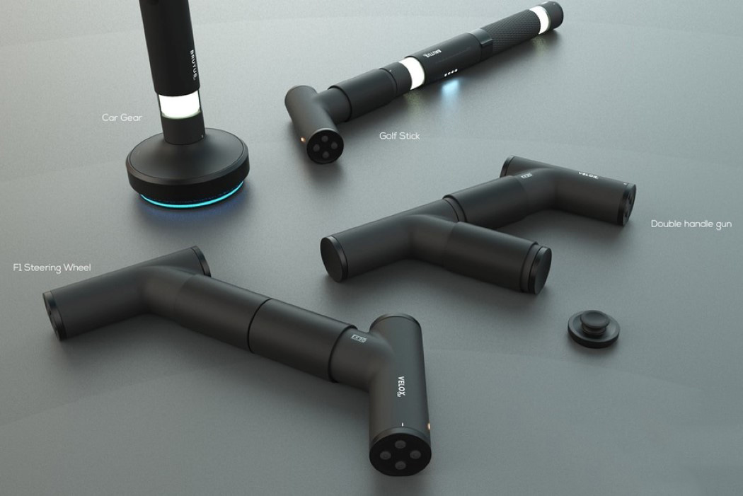 axis，Game handle，Intelligent modularization，Plastic matte black，