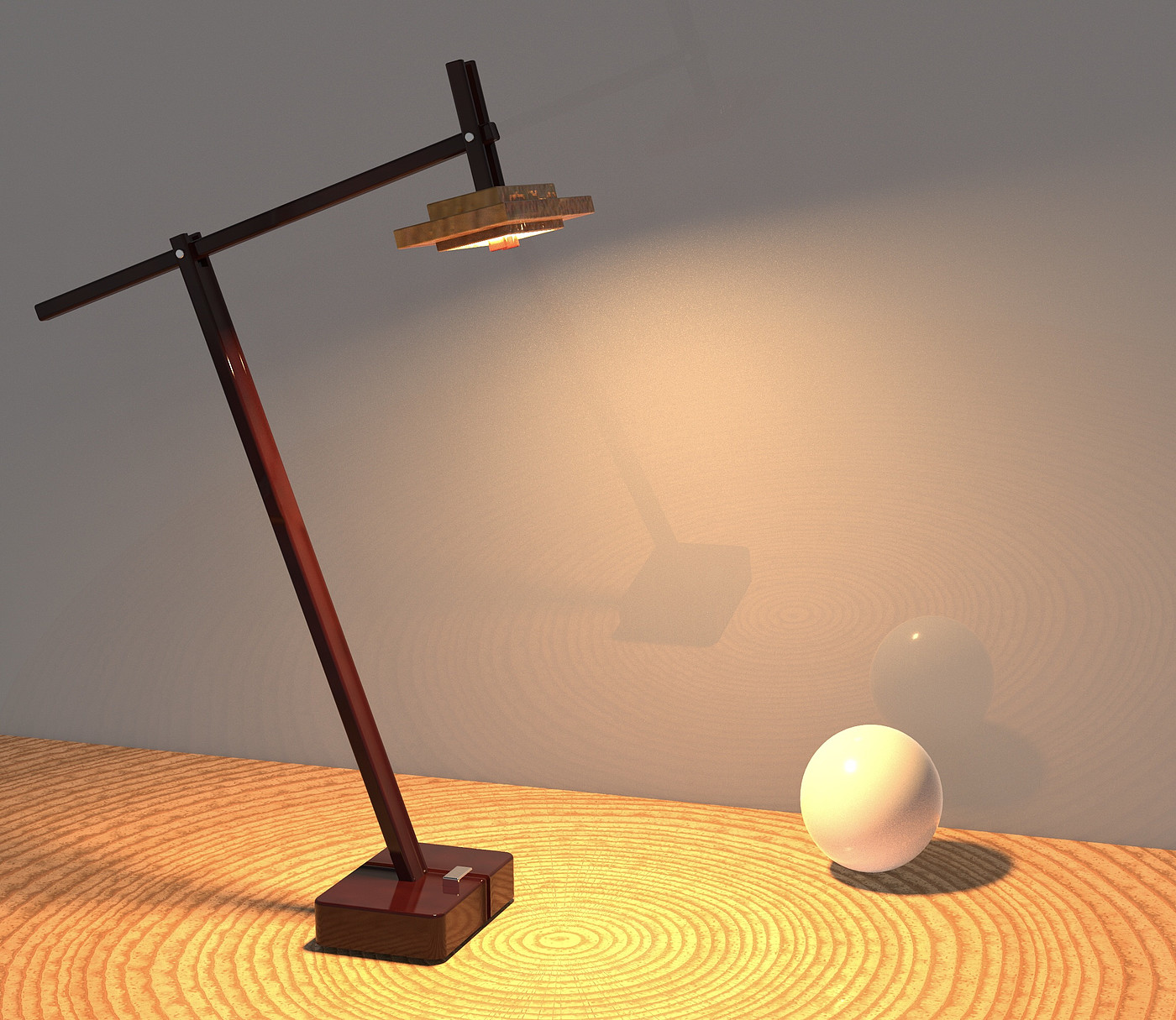 Table lamp, woodwork，