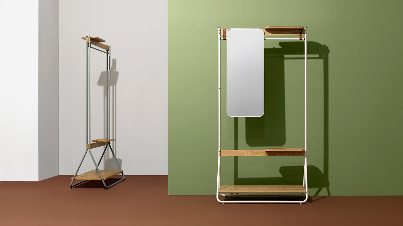 coat hanger，Simple and beautiful，Yes multifunctional clothes hanger，furniture design ，