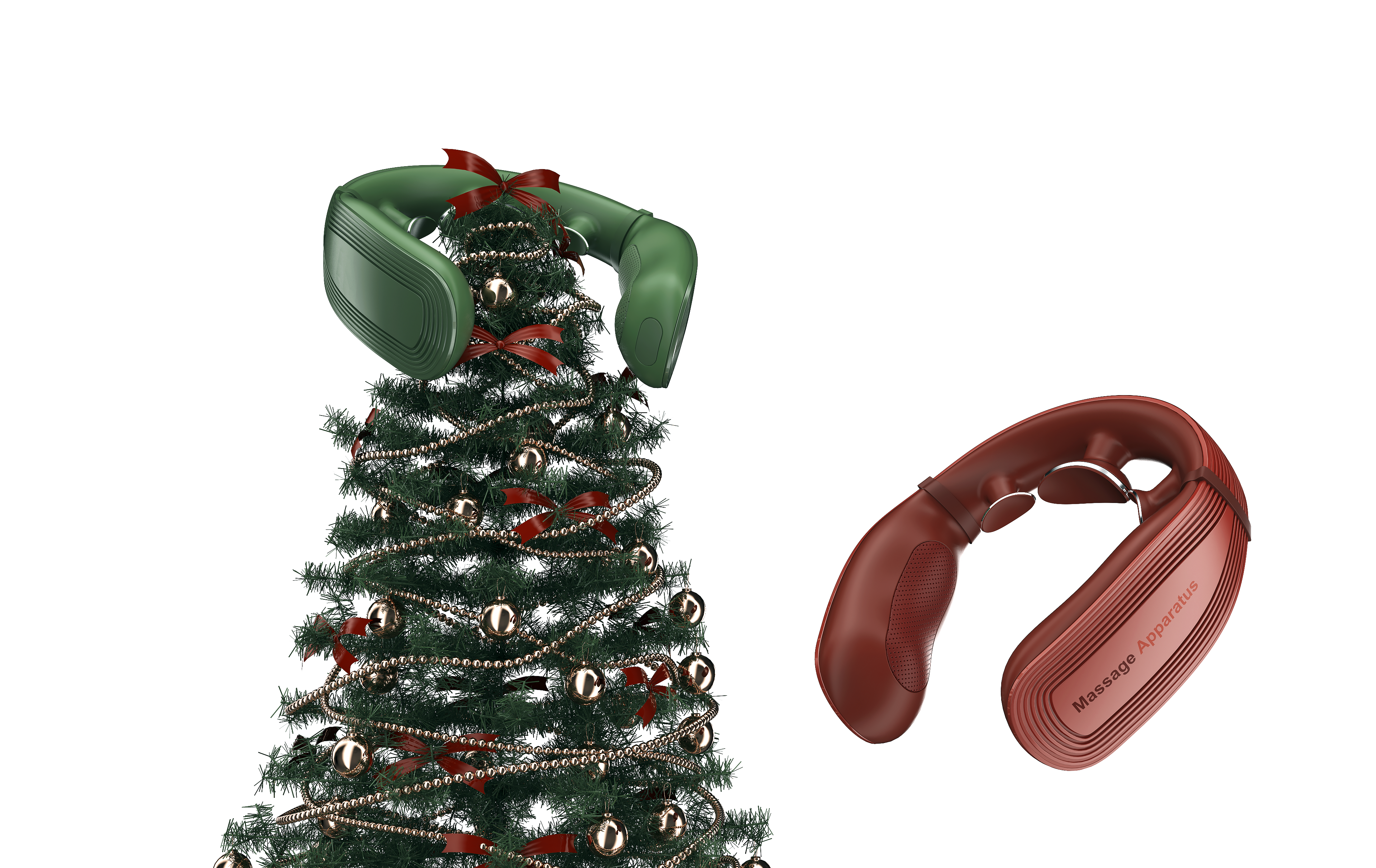 Neck massage instrument, massage，