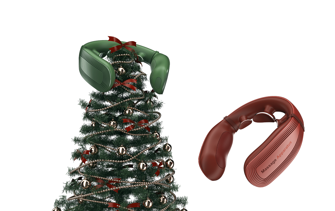 Neck massage instrument, massage，