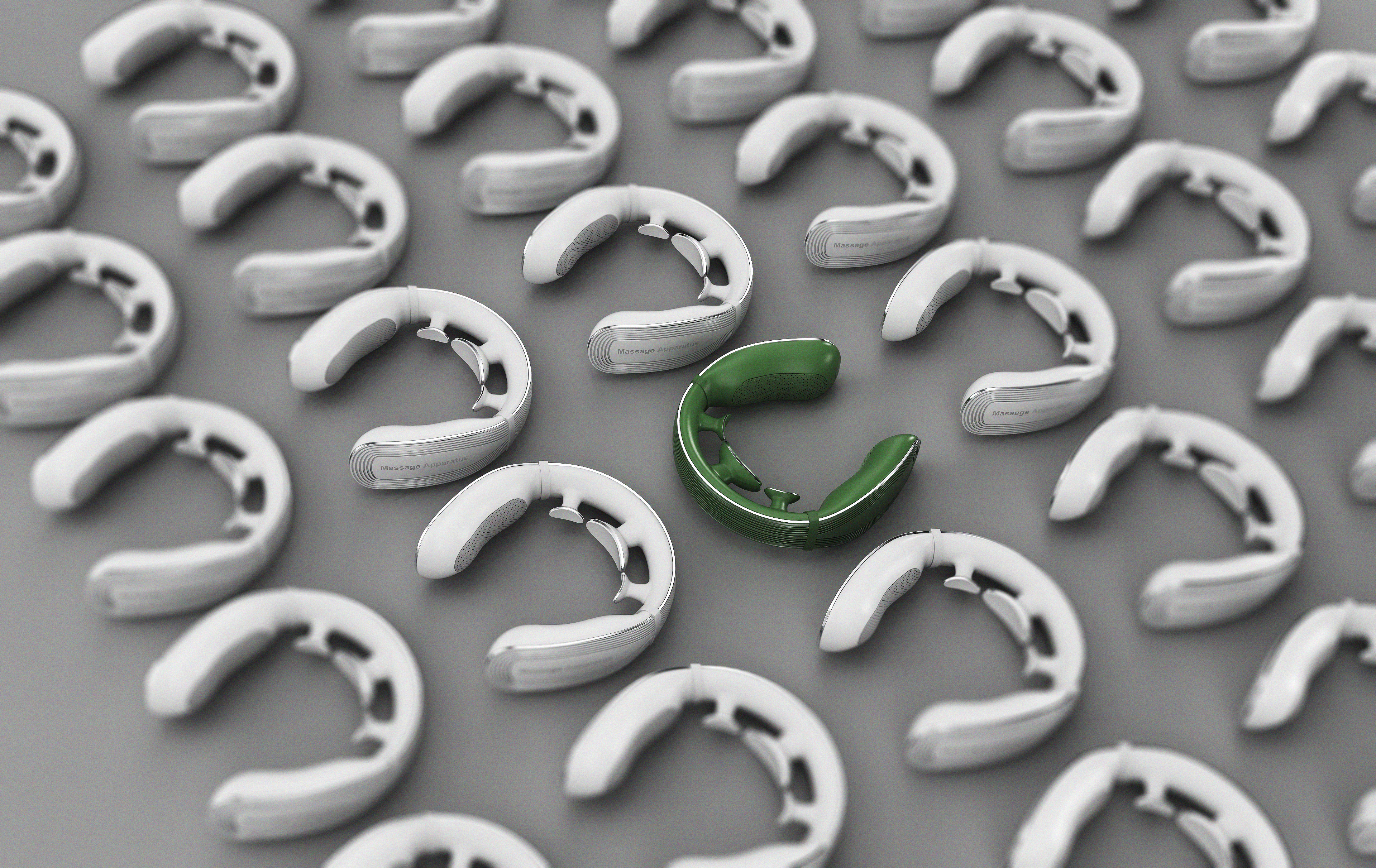 Neck massage instrument, massage，