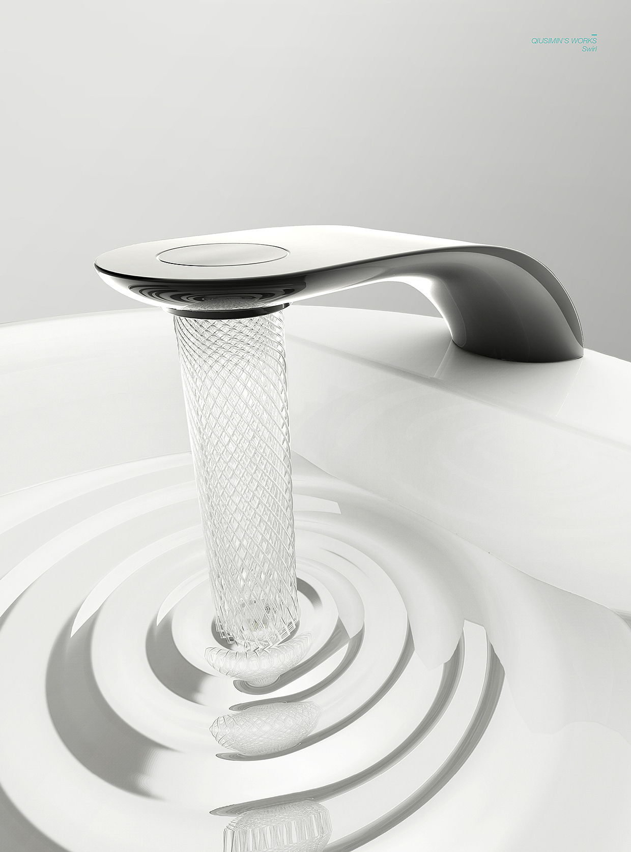 water tap，concept，if，swirl，