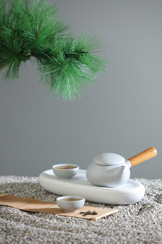 Original cultural and creative design，Aesthetics on home life style，New way of drinking tea，Pebble natural line，Kung Fu Tea Set，