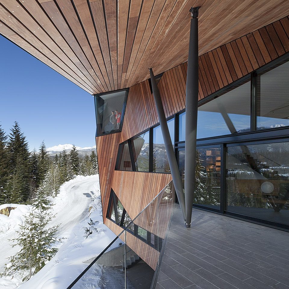加拿大，雪景住宅，建筑设计，混泥土，木材，玻璃，