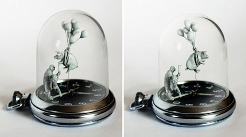 dominic，wilcox，Wrist watch，Micro sculpture，