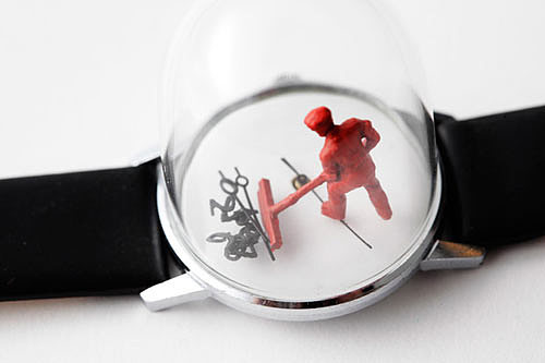 dominic，wilcox，Wrist watch，Micro sculpture，