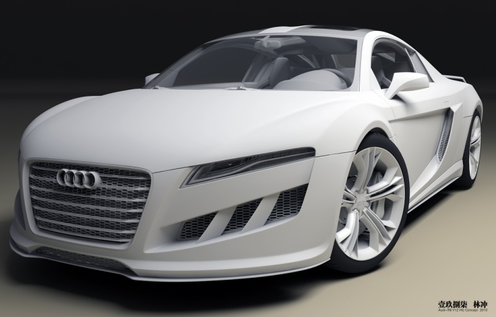 audi，Automobile design，Rendering，