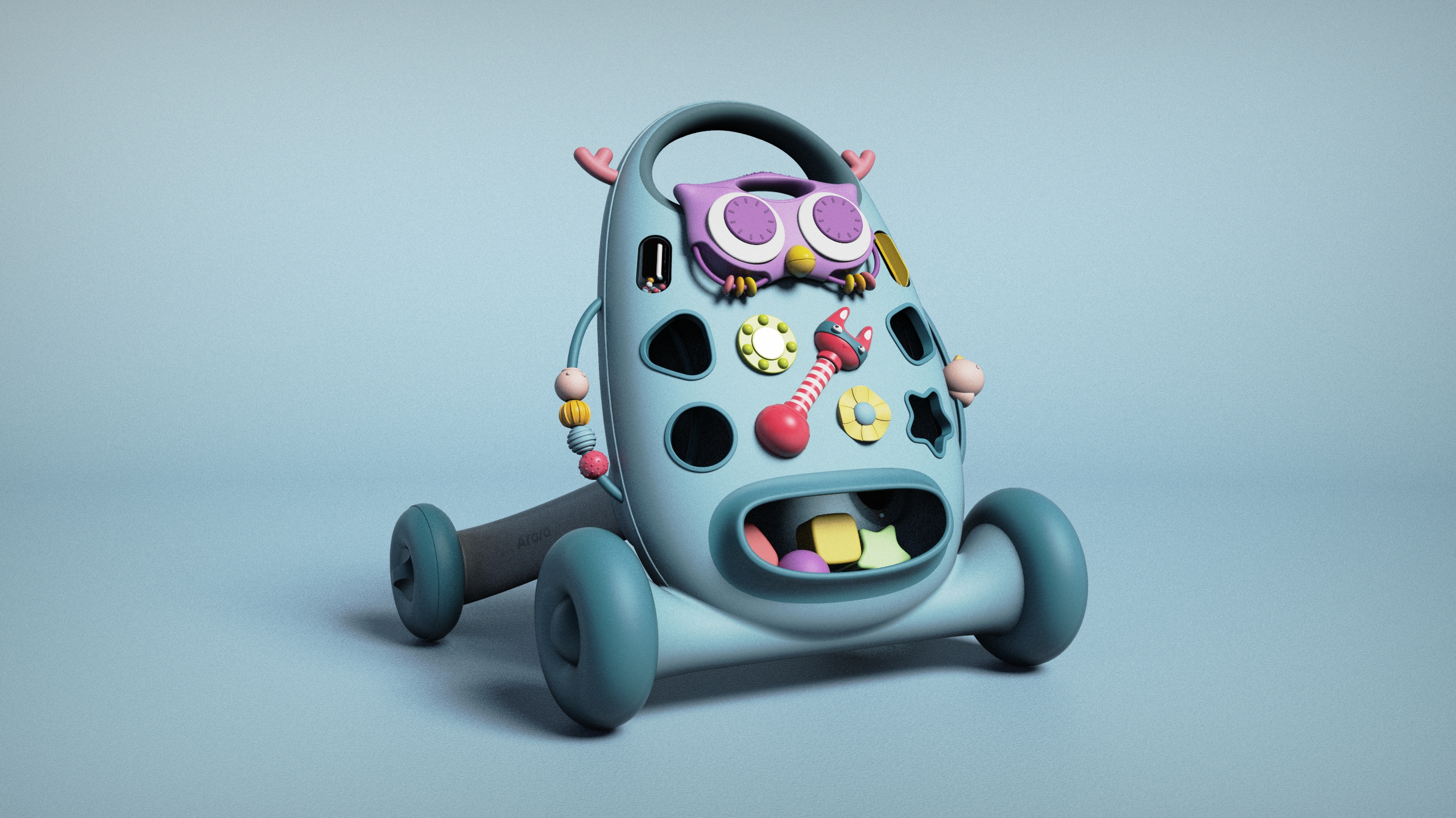 One tree industrial design，Children's Walker，Maternal and infant products，