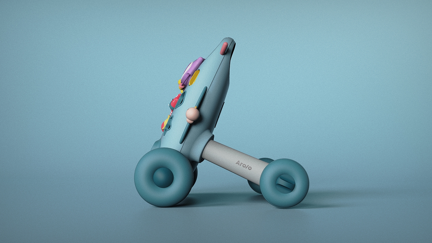 One tree industrial design，Children's Walker，Maternal and infant products，