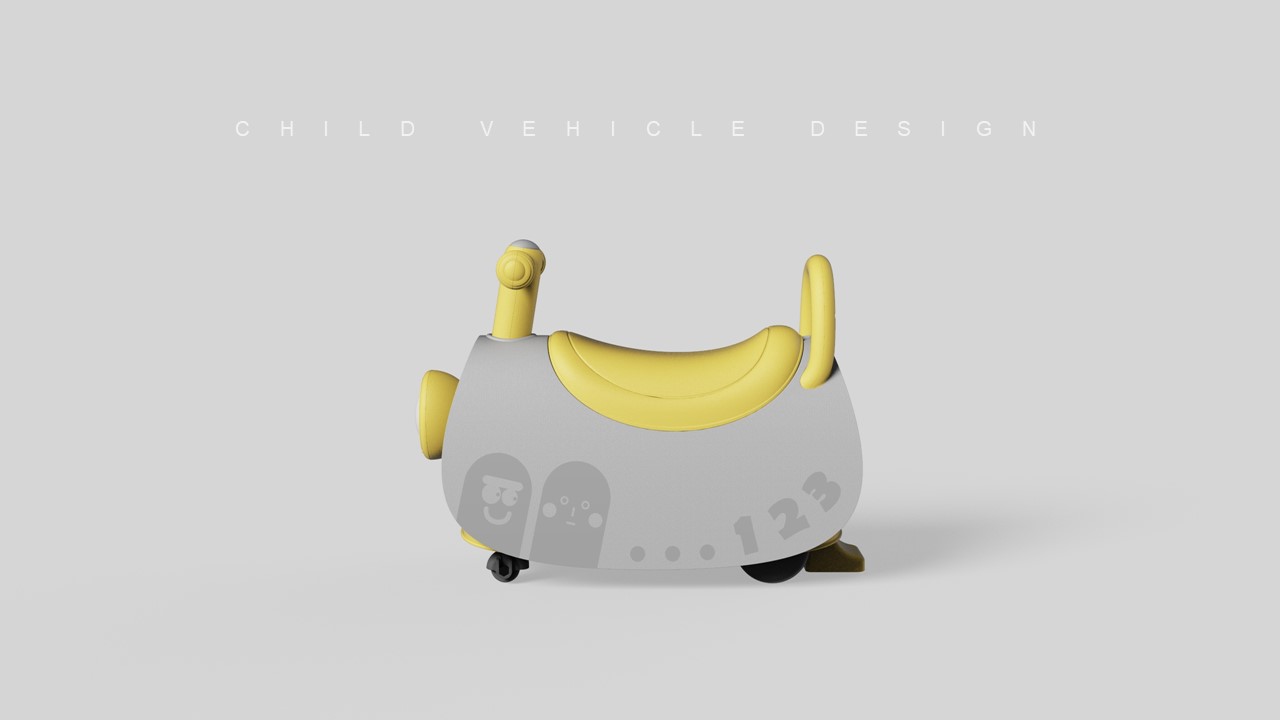 One tree industrial design，onetree，design，Children's toy car，Di AI，Piggy cart，
