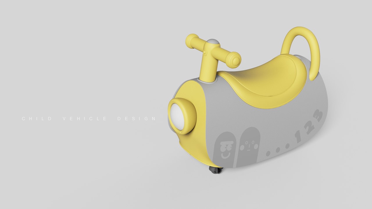 One tree industrial design，onetree，design，Children's toy car，Di AI，Piggy cart，