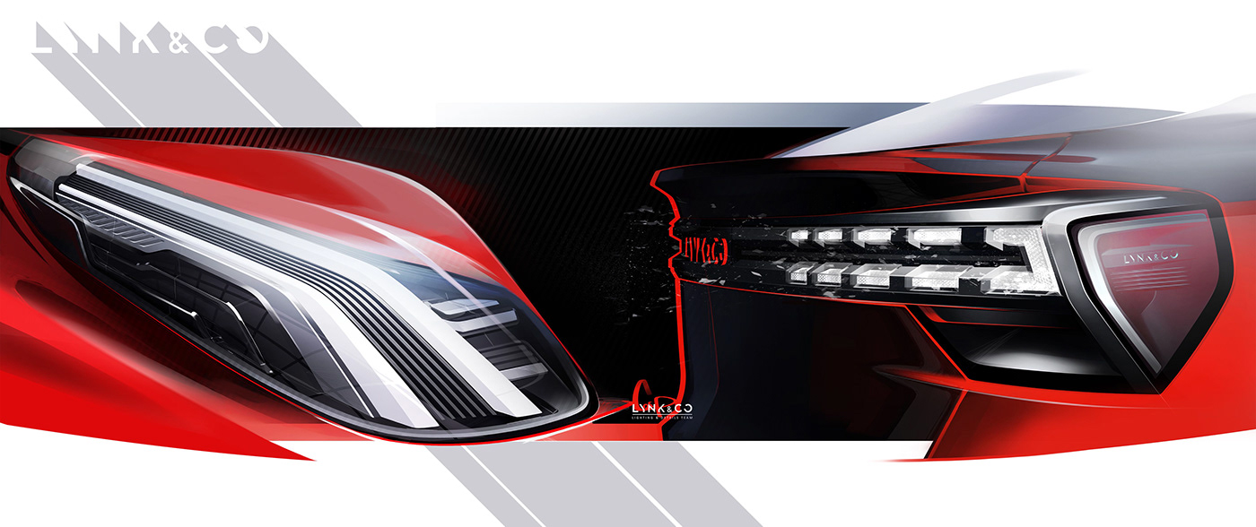 sketch，automobile，lighting，