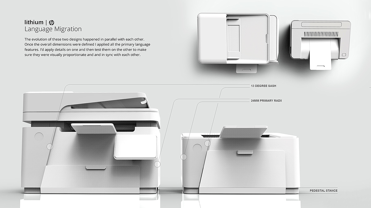 HP printer，design language ，Office products，