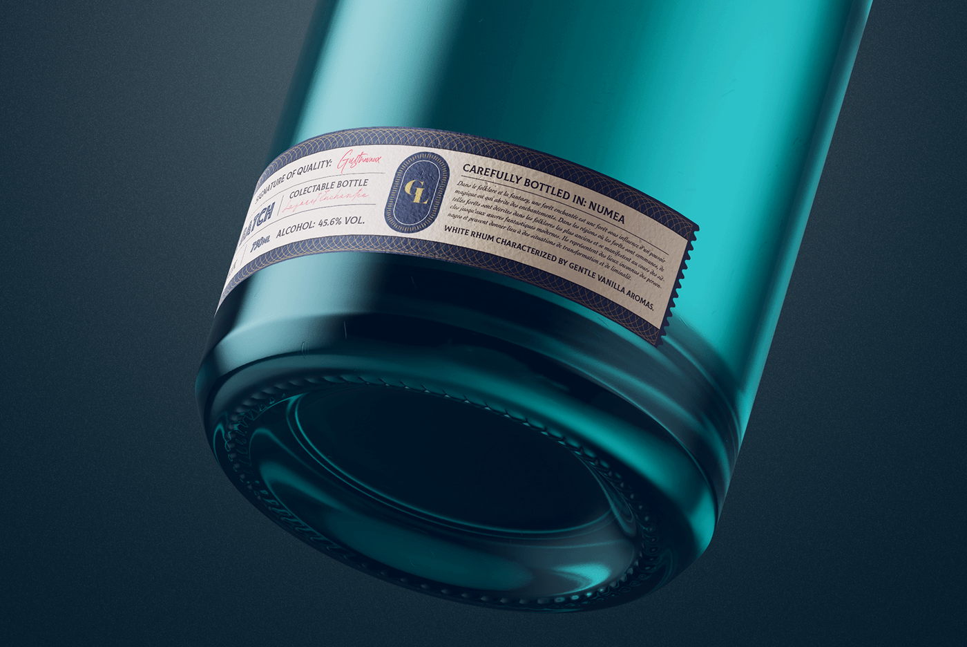 Alcohol，bottle，Label design，RUM，