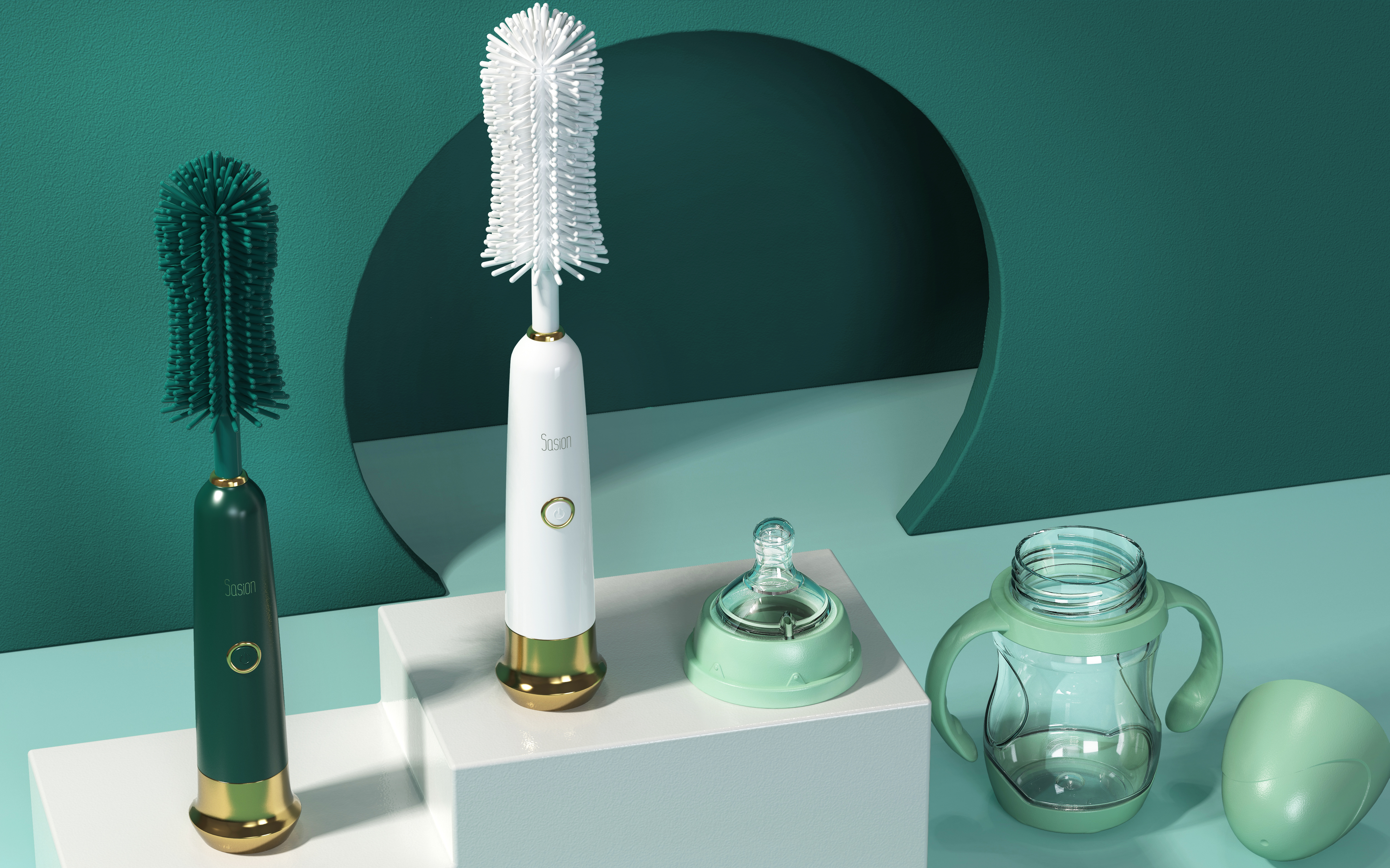 Bottle brush, small household appliances，Infant child，