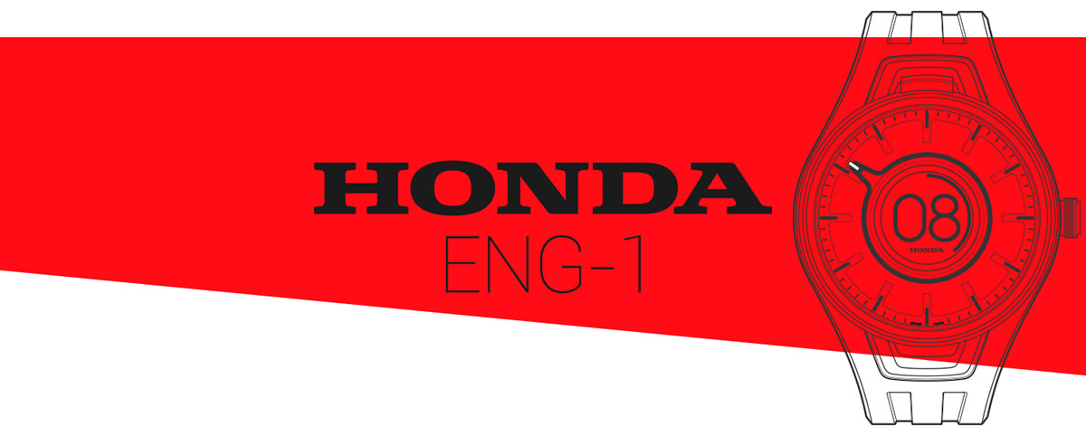 Wrist watch，honda，3d，black，