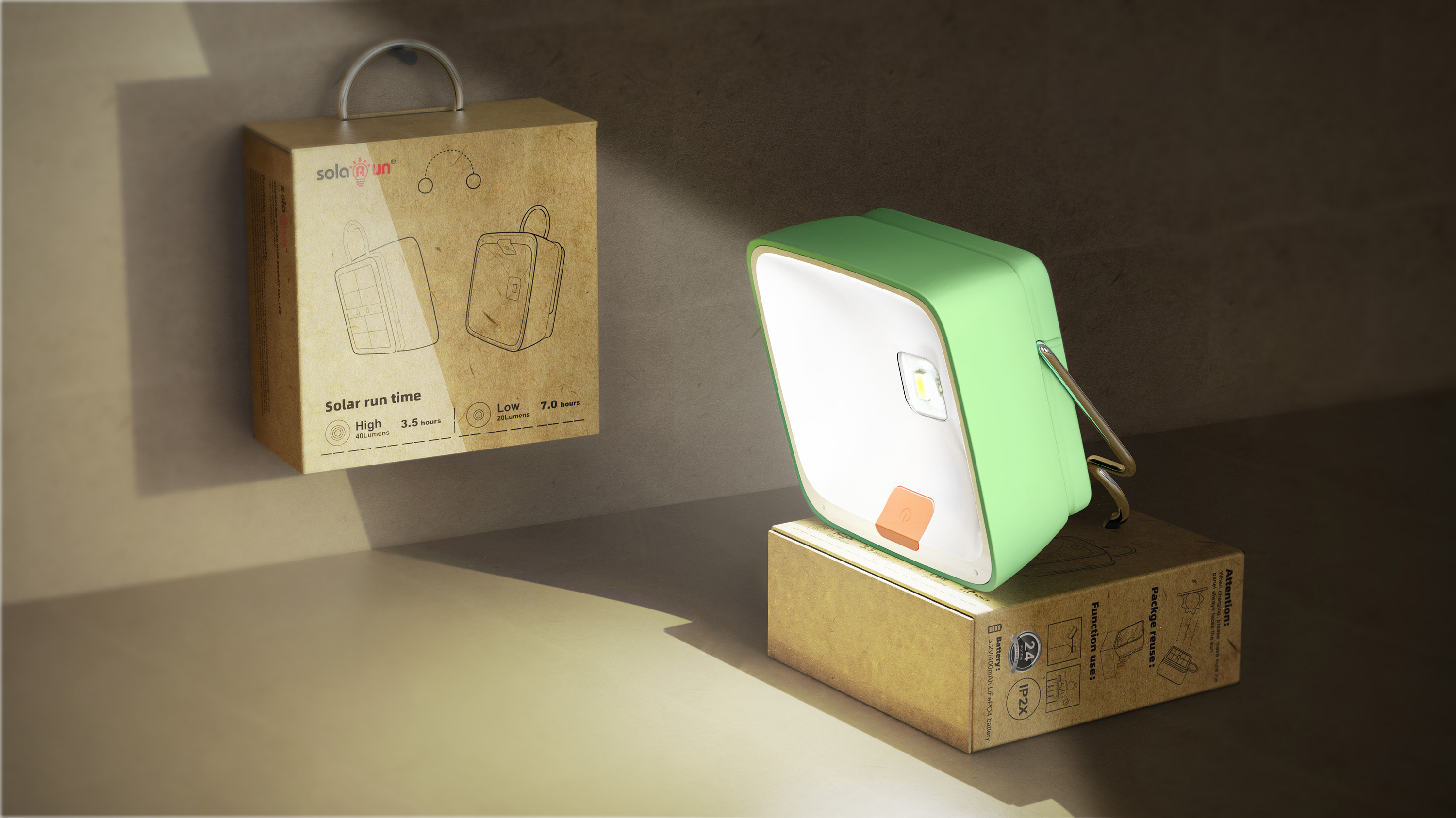 product design，packing design，industrial design，Public welfare projects，Solar lamp，