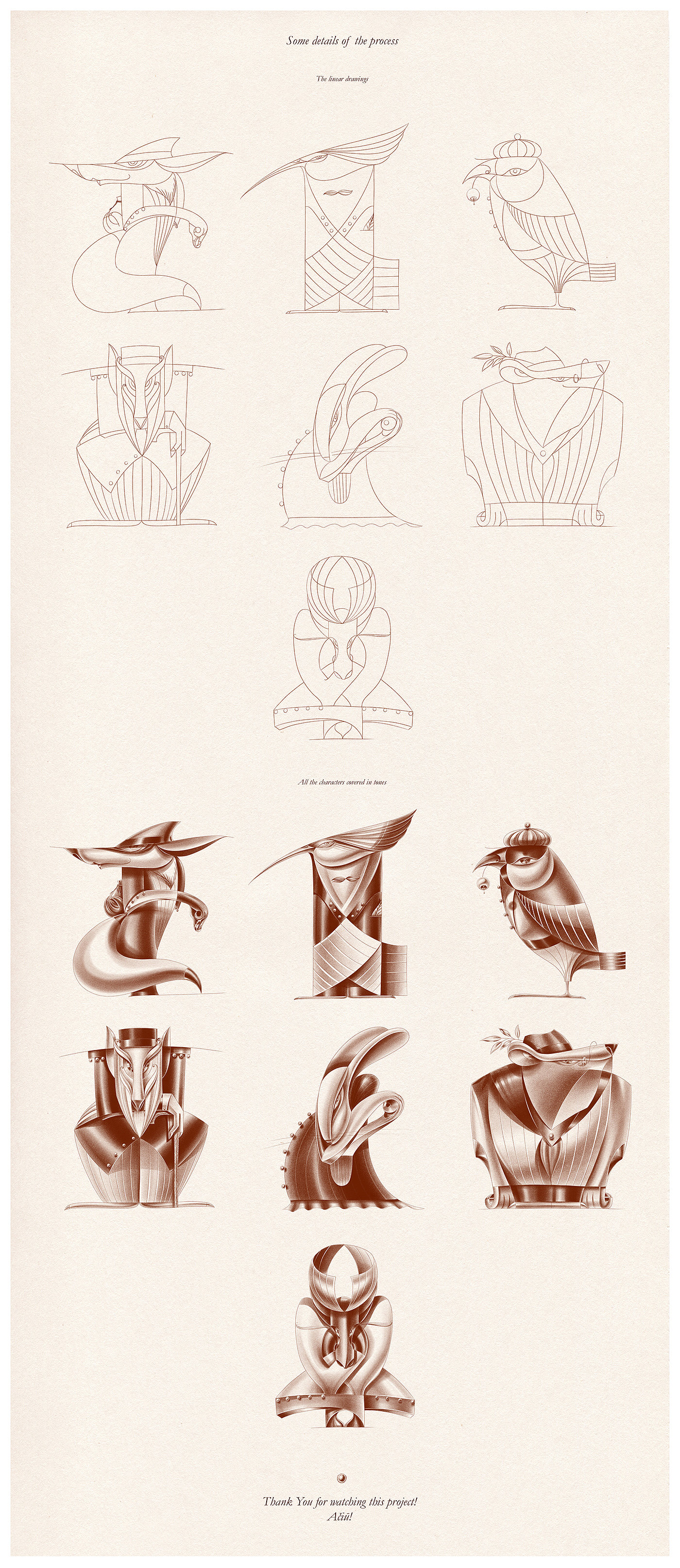 Elegant forest，animal，Sculpture，